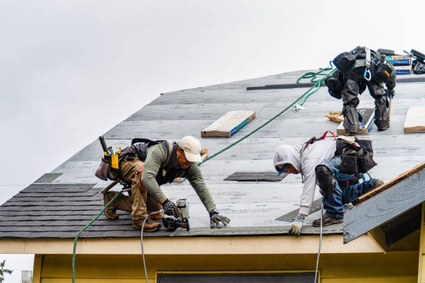 Professional Roofing technician working in New Smyrna Beach, FL